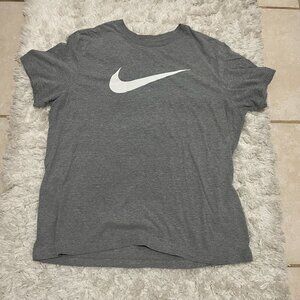 NIKE The Nike Tee Mens XLarge Grey Short Sleeve Tshirt